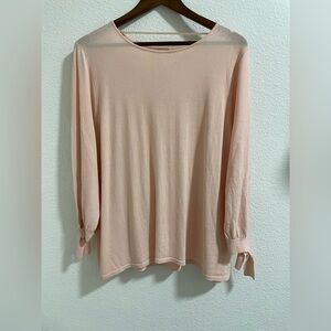 Cupio Elegant pale peachy Pink Women's Top NWT